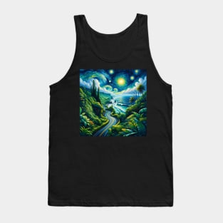 Road To Hana Maui Starry Night - Beautiful Iconic Places Tank Top